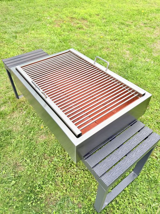Grill inox 600x400 mm pentru gratar din inox