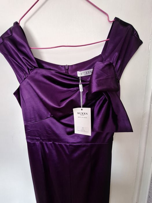 Rochie ocazie seara noua satin elganta