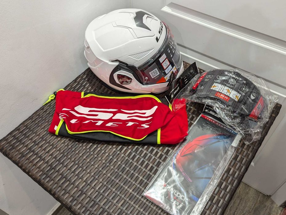Casca moto LS2 Advant X, marime S - flip-back, cu 2 viziere