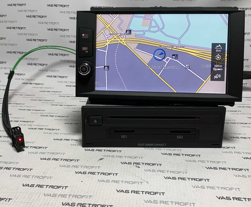 Navigatie Seat Leon 5F Originala MIB 2 Harman Carplay AppConnect Waze