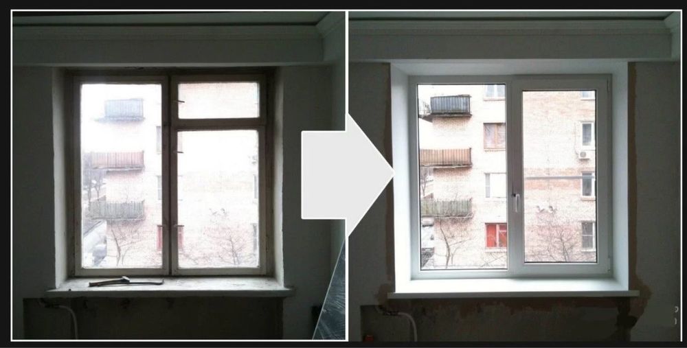 Ремонт/установка окон алюминий/пластик