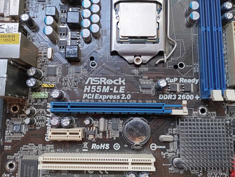 Kit placa de baza AsRock H55M-LE + procesor i3 530 + cooler