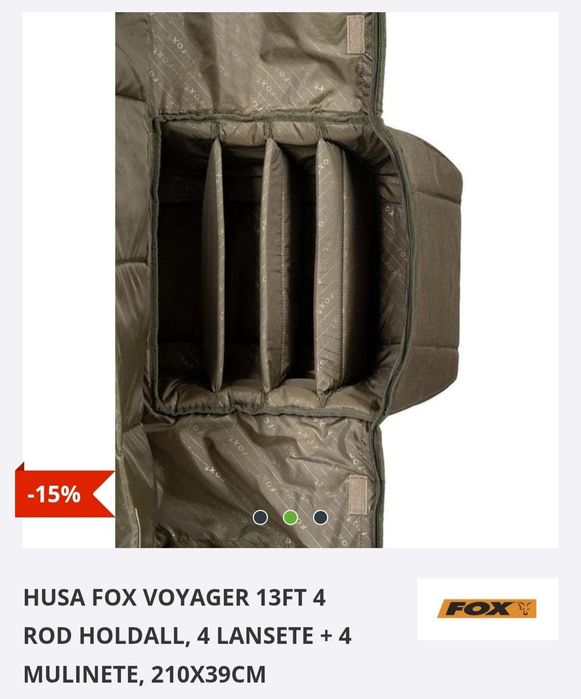 Vand Husa Fox Voyager 13ft,  Avertizor Delphin Coder , Swingere Mivardi