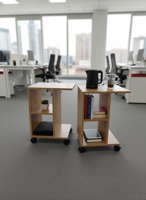 Стол с роликами. Сделано с ЛМДФ