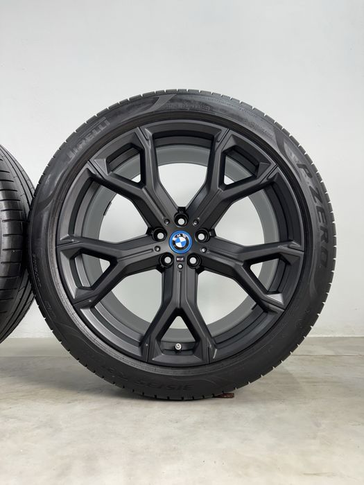 Jante Bmw X5 X6 R21 G05 G06 Originale 741M Gri Mat Pirelli de vara