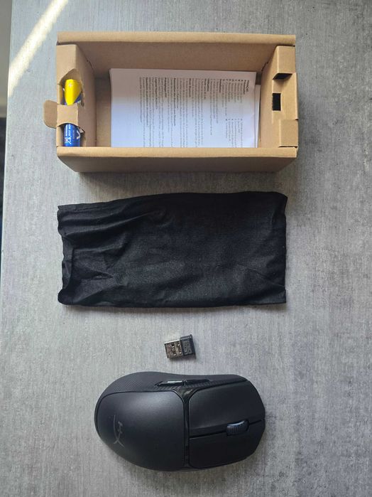 Mouse gaming wireless HyperX Pulsefire Fuse negru - garantie noiembrie 2027