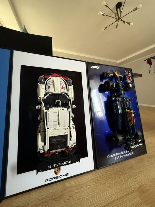 картина лего с машиной