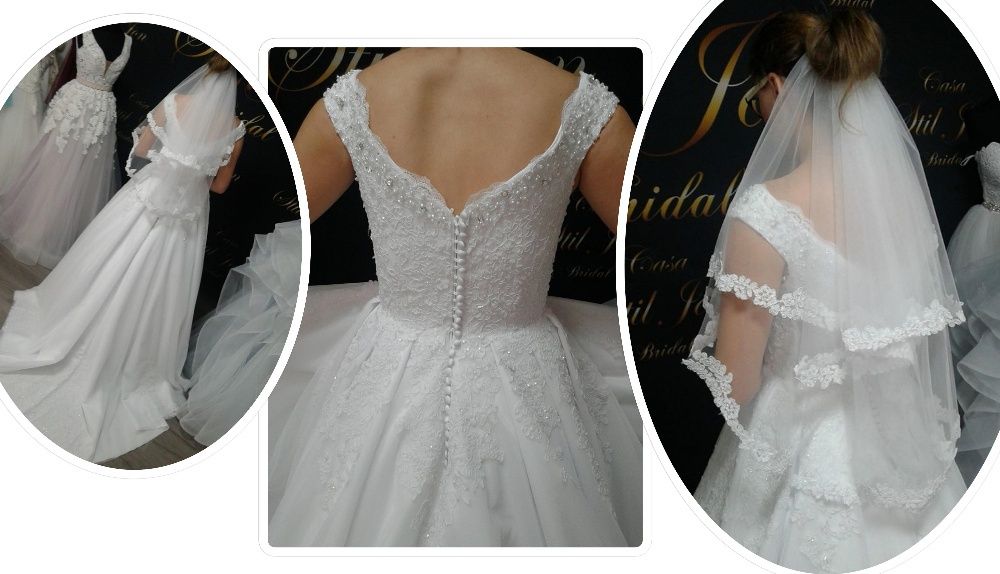 Ocazie!!! Rochie de mireasa superba M/L, de vânzare sau închiriat