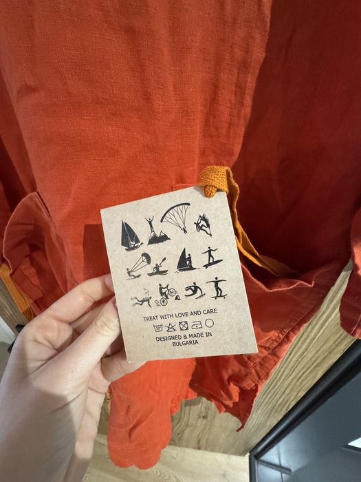 Плажна ленена роба Monk