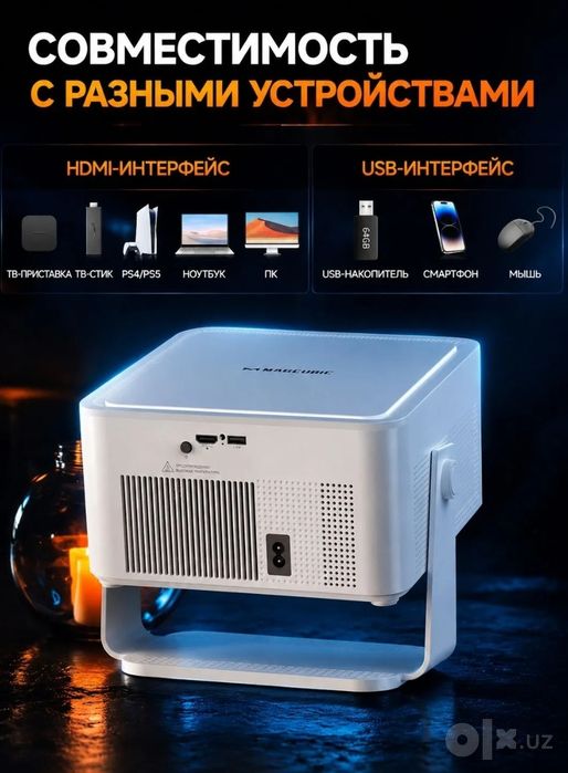 ‼️Smart android Proektor HY450Max Настройка канал+кинолар+доставка.ург