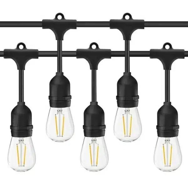 Ghirlanda luminoasa pentru gradina 10m, lumina calda (3000 K), protectie IP44, 10 becuri LED exterior