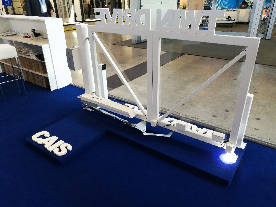 Sistem poarta articulata pliabila 6m, armonica bifold CAIS TWIN DRIVE6