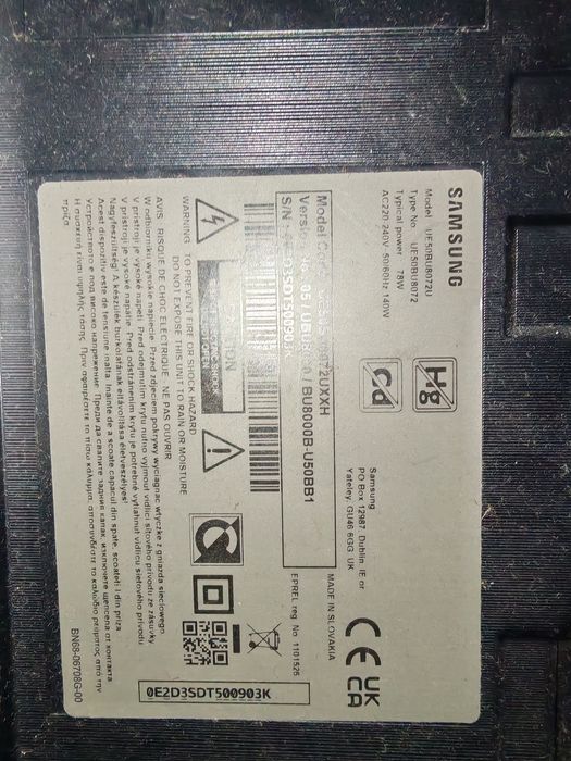 Televizor Samsung defect