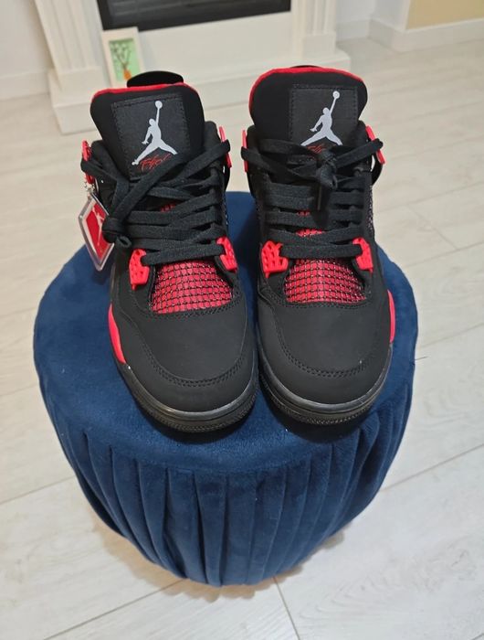 Jordan 4 red thunder 42