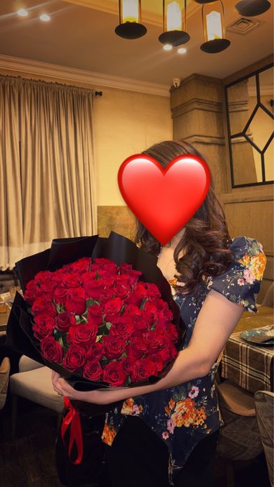 Красные розы 51 шт