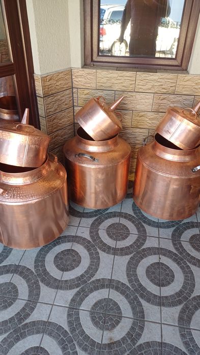 Vând cazane de făcut tuica din cupru sau inox