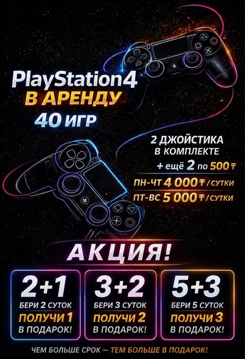 Сдаю в аренду ps4 , РАБОТАЕМ 24/7 , с топовыми играми(40 игр)