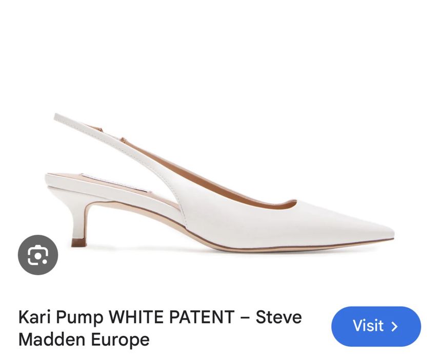 Steve Madden - Kari Pump WHITE PATENT