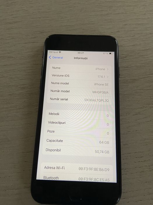 Vand iphone SE2 impecabil