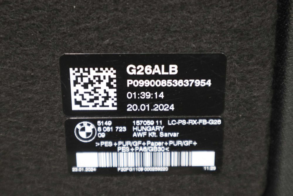 Кора за багажник Кора заден капак БМВ Г26 И4