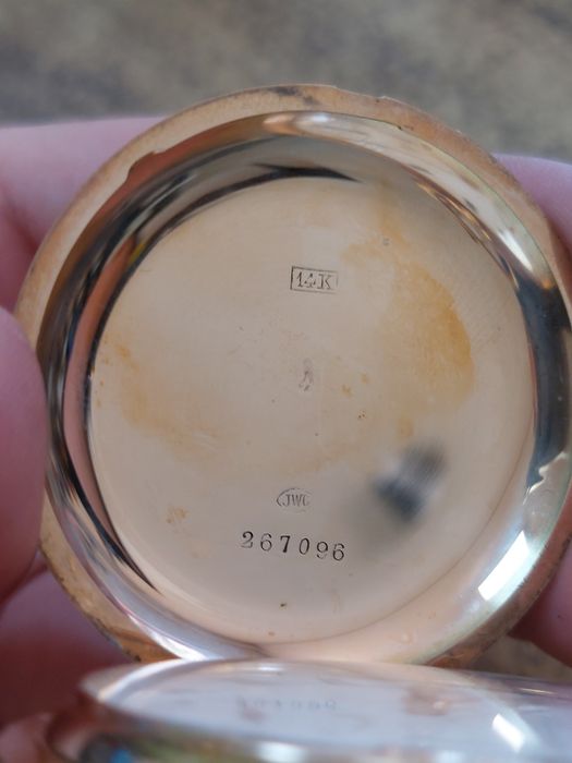 Златен 14К JWC/IWC Pocket watch