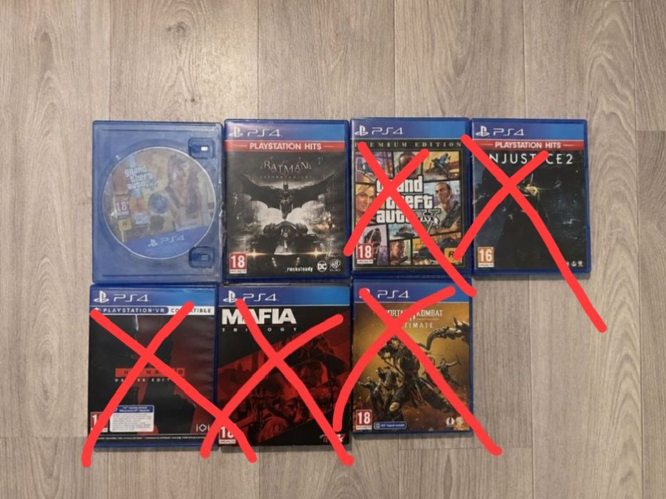 Продам диски с играми для ПС 4