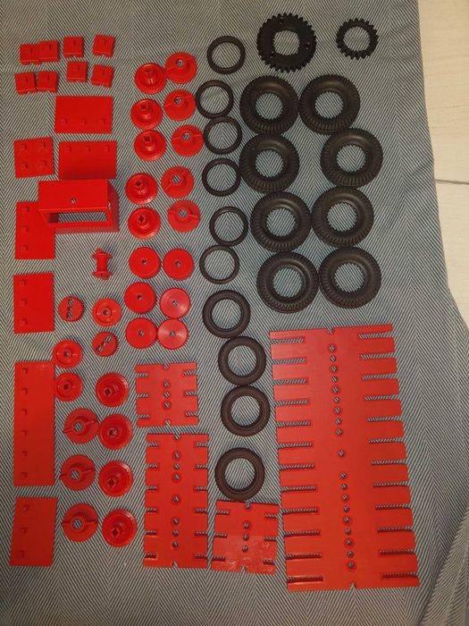 Set vintage fischertechnik – 192 piese construcție + instrucțiuni ilustrate