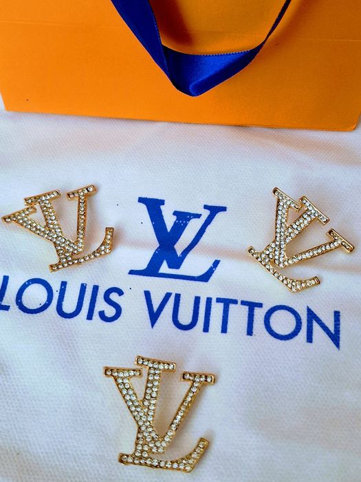 Broșe Louis Vuitton/strass/otel inoxidabil