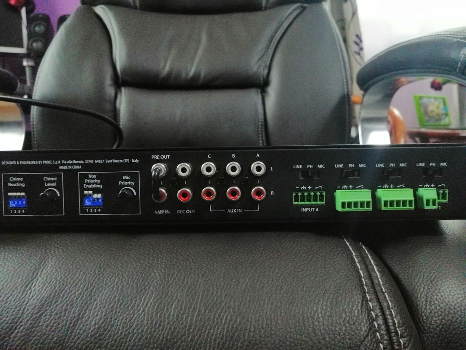 Proel AMP160XL Mixer Amplificator 160W 70/100V Schimb cu boxe active