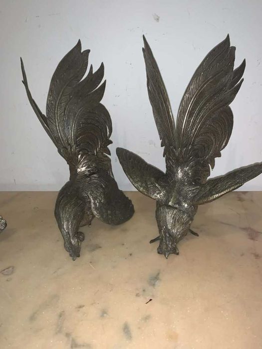 Statuie decor cocos din fier