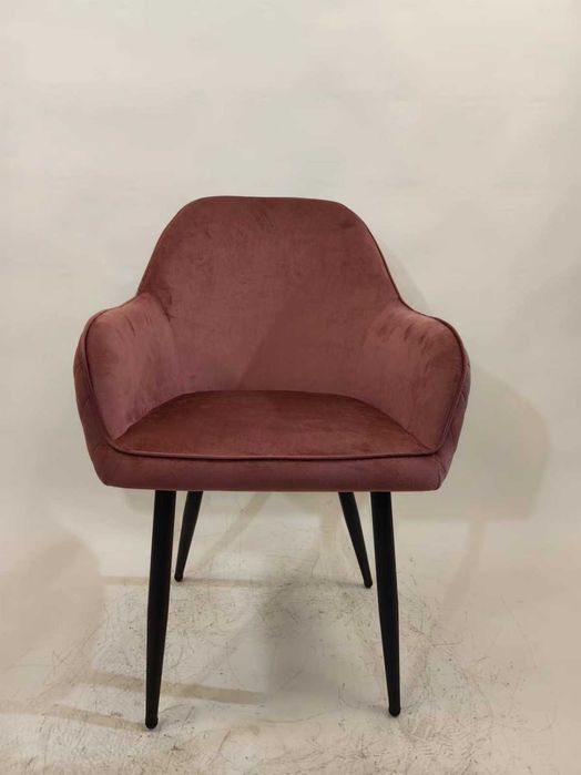 Трапезен стол Алба кадифе цвят розе