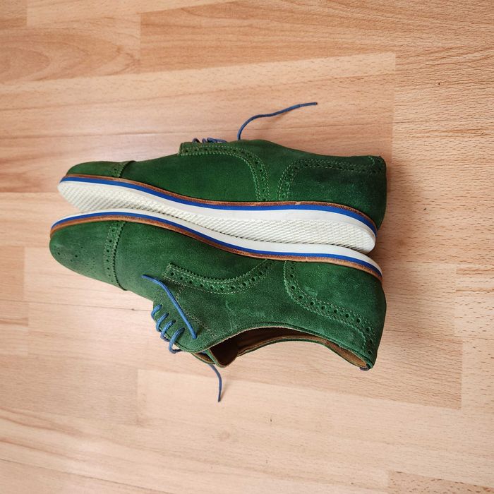 Pantofi verzi piele - barbati 43 - Brogue