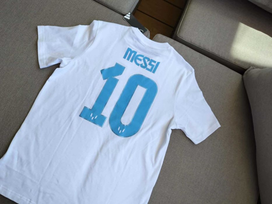 Чисто нова оригинална тениска Adidas Messi 10 N&N G размери от S до XL 100% памук