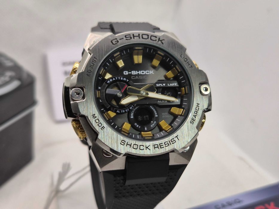 Ceas Barbati Casio g shock GST B400cx silver-GOLD,Nou,Garantie 2 ani
