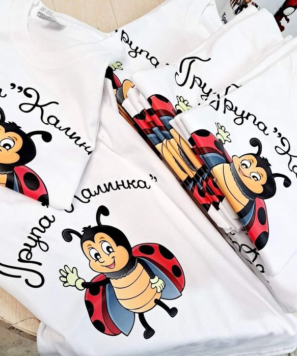 Тениски за деца - групи с печат и име