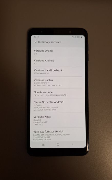 Samsung Galaxy A7 (2018) – Dual SIM – Aspect bun (Slot Card SD nefuncț