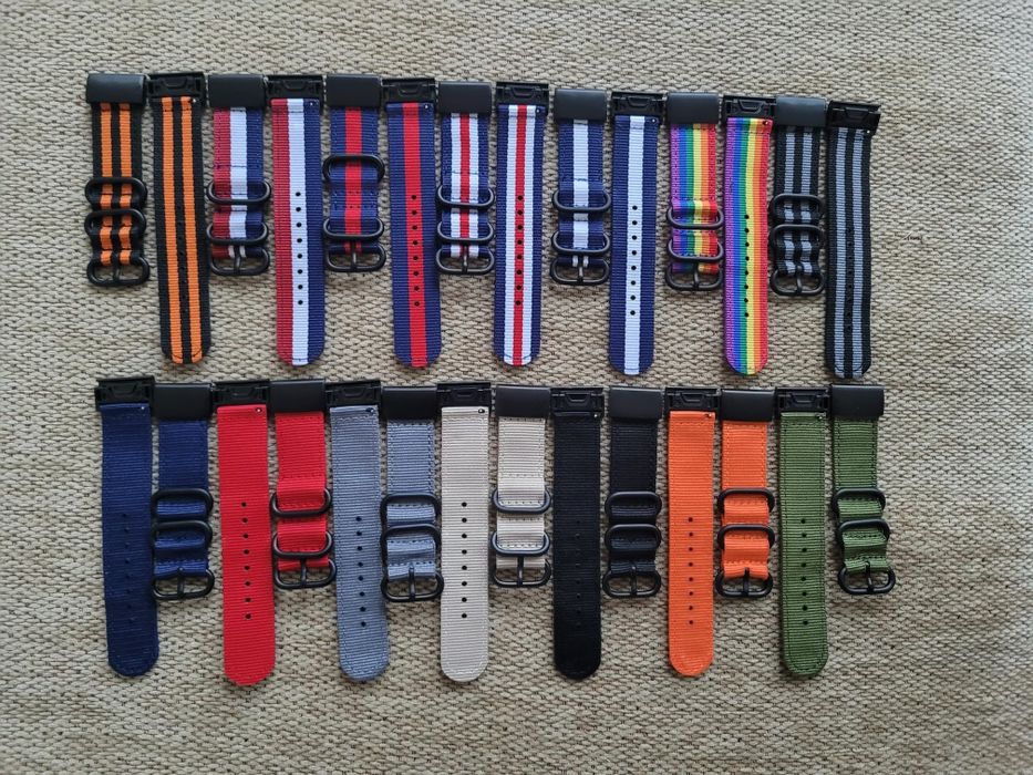 Curea material textil tip NATO pt fenix 3 HR, 5X, 6X pro, 5, 6 pro, 7S