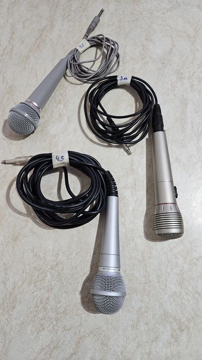 Микрофоны от караоке 3 шт.