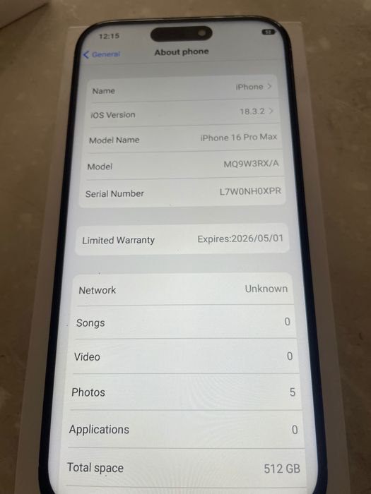 Iphone 16 Pro Max 512GB