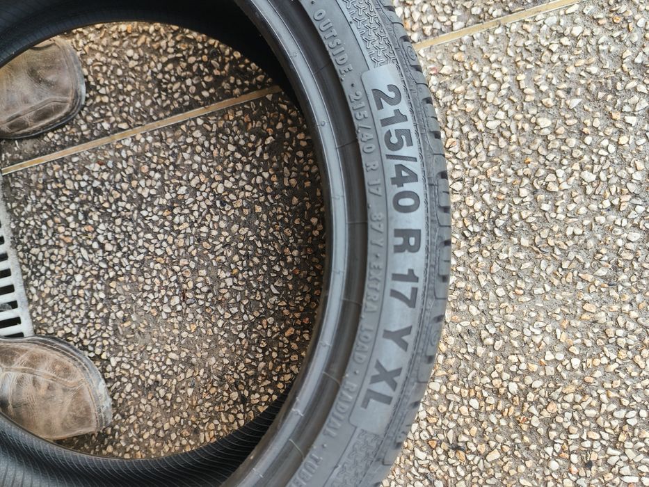 Продавам 4 броя летни гуми Барум 215/40/17