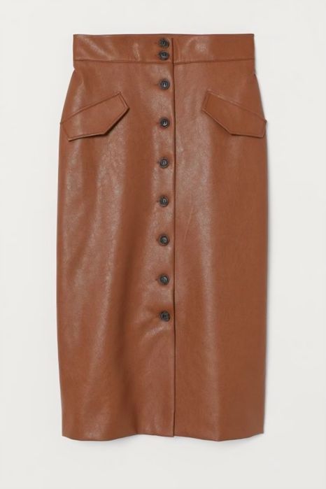 Кожена пола H&M 34