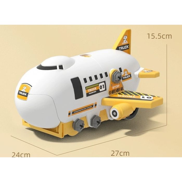 Avion de Jucarie 2 in 1 - Demontabil, Model Constructii, mini Vehicule