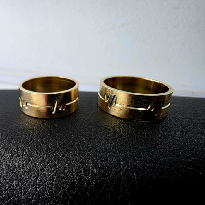 Set verighete aur 14k (B6862 Ag50 Galata2)-Garantie 2 Ani!