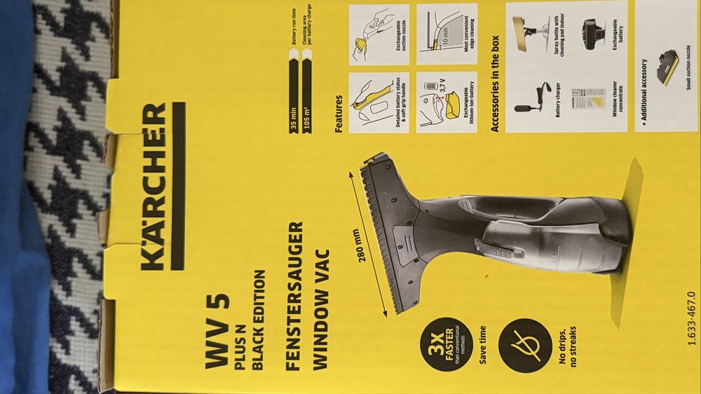 Aspirator geamuri WV5 Karcher Black Edition