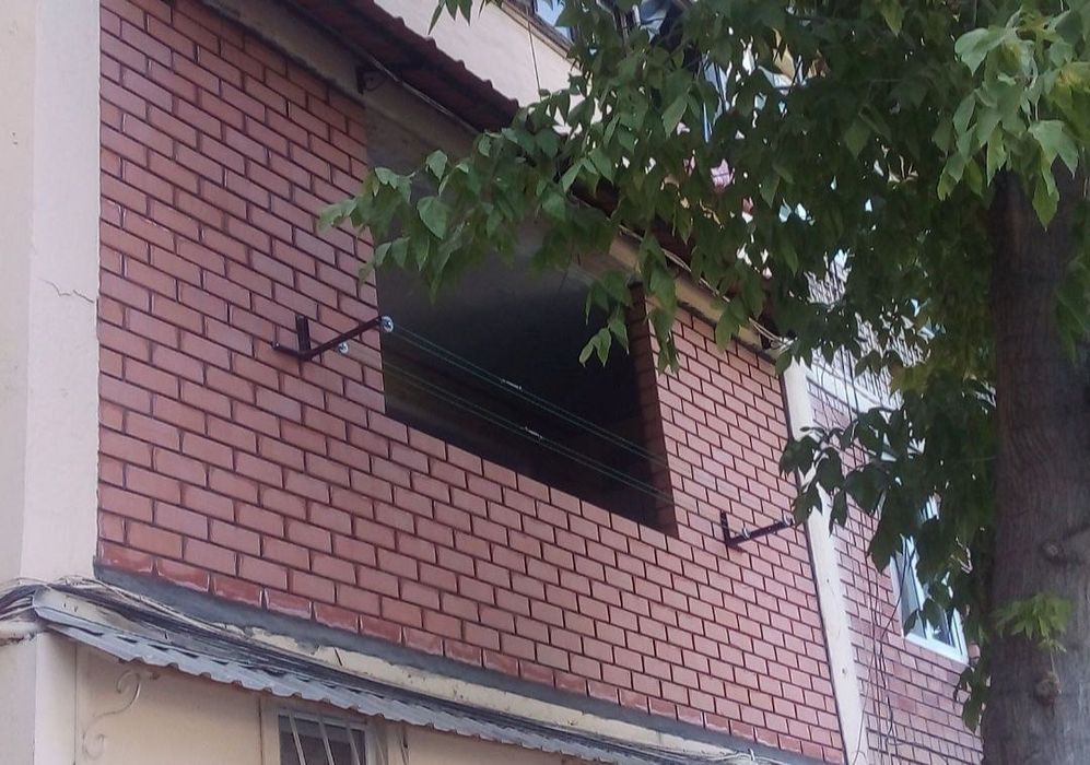 Balkonga g'isht teramiz .Kladka Керпичная кладка