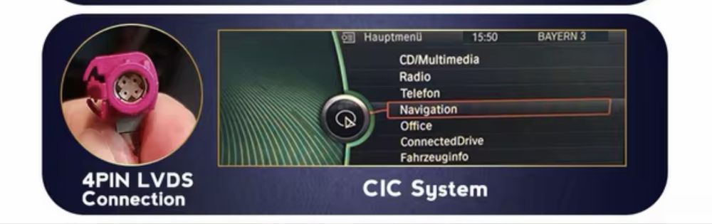 Modul CarPlay/Android Auto pentru BMW cu navi CIC modele F10 F20 F30 F01 etc