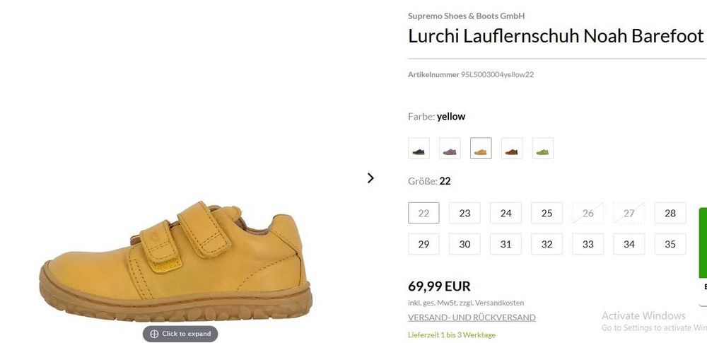 Нови боси (barefoot) обувки на Camper, Lurchi - н. 34