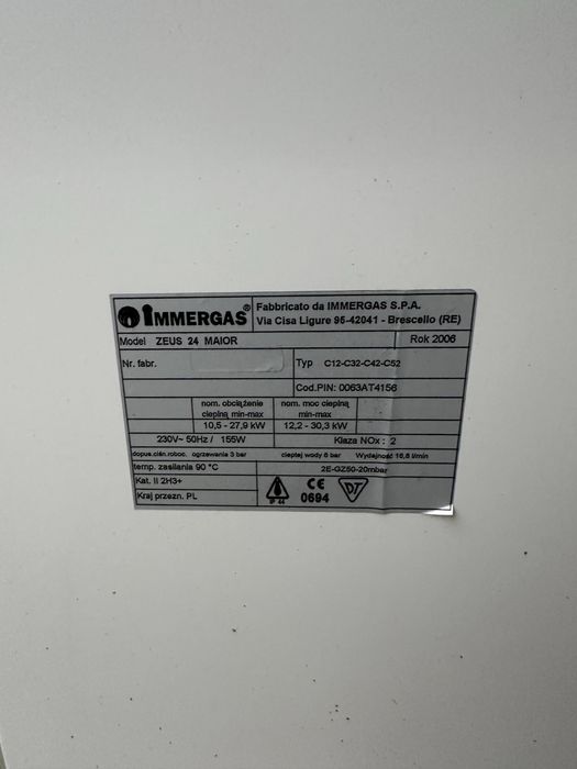 Immergas zeus 24 maior