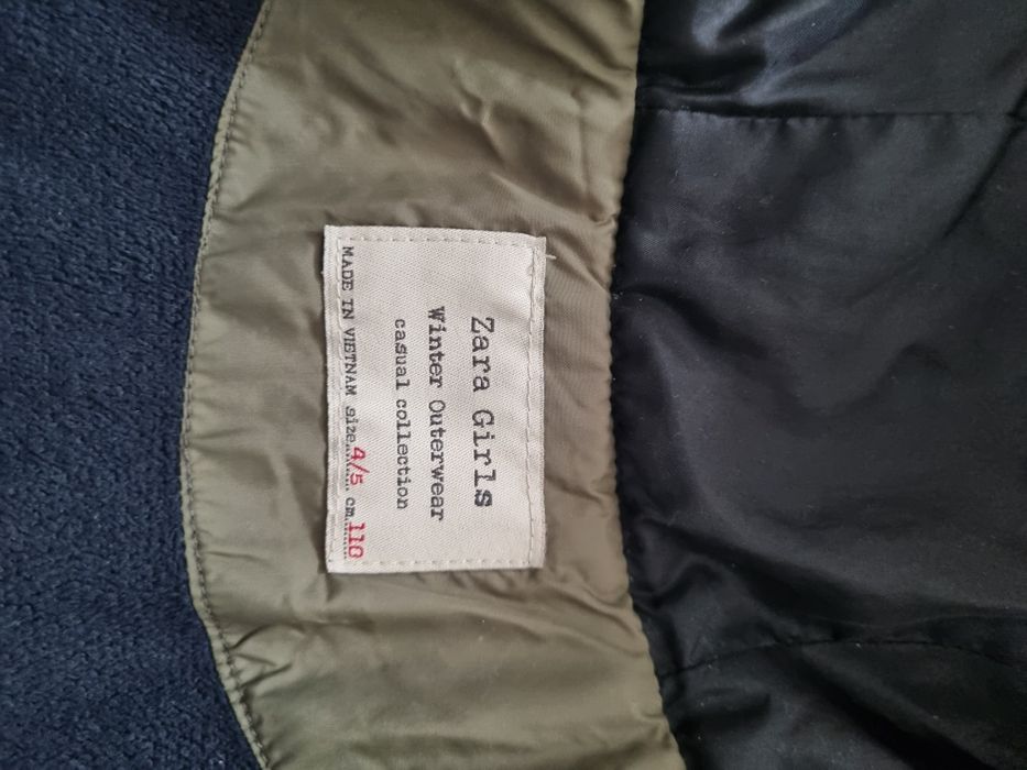 Ватирано зимно яке Zara Girls