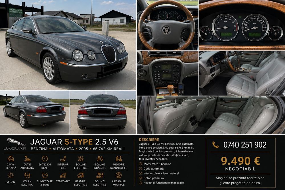 Jaguar S-Type 2.5 V6 | Benzina | Automata | 2005 | 66.762 km
